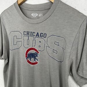 CHICAGO CUBS Sleepshirt Adult S MLB Baseball Pajamas PJ's Short Sleeve Gray